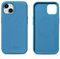 Mobiskin Hülle passend für iPhone 15 (6,1 Zoll), Handyhülle mit Leder, Case kompatibel mit MagSafe, Schutzhülle, Handytasche, Slim Cover, dünn, Hell-Blau