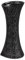 Formano Blumenvase Dekovase Vase aus Keramik 20x12cm in schwarz-matt