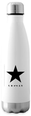 Spreadshirt David Bowie Album Cover Blackstar Isolierflasche, One size, Weiß