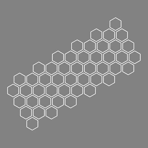 REDVIT 2 Stück Auto Aufkleber für Mercedes Benz AMG A35 A45, DIY Wabenmuster-Körpermodifikationsaufkleber Auto Tattoo Aufkleber Tuning Dekor Sticker Aufkleber Streifen Dekoration,Glossy White