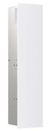 EMCO ASIS PURE WC-Modul mit Glasfront Türanschlag Links, Unterputz Weiß matt 73 cm Unterputz Türanschlag rechts Papierführung seitlich
