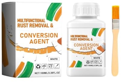 Rostschutz Spray 100ml Für Metalle, Kunststoff, Glas, Holz, Farben & Lacke - Grundierung Spray Autolack - Rostumwandler Spray Auto - Korrosionsschutz Haftgrund Spray (Weiß)