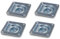 ENVA 4X Zurrmulde einfach 105 x 105 mm Versenkbare Zurröse mit klappbarem Ring für Ladungssicherung im Fahrzeug Zugbelastung bis 800kg Zurrösen mit Rückholfeder Außendurchmesser 105 mm
