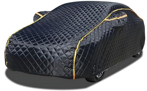 Bache Voiture Anti Grele pour Audi TT Roadster 1999-2024,Bâche Voiture Exterieur,Housse Voiture Etanche,Respirante Protection Solaire Anti-Pluie Doublure en Coton(Black)