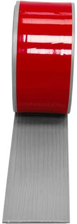 PVC Selbstklebend Abdeckleiste Übergangsprofil Wasserdicht Selbstklebend Breit Vinyl Übergang Sschiene,Boden-Leiste Zum Vinyl Übergangs-für Fußböden,Ungelochte Abdeckleiste (Grey, 5m*5cm)