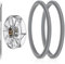 2 Pcs Rubber Ring Seal Gaskets with Top Base Gear Replacement Parts for Nutribullet 600 900 Series Blender