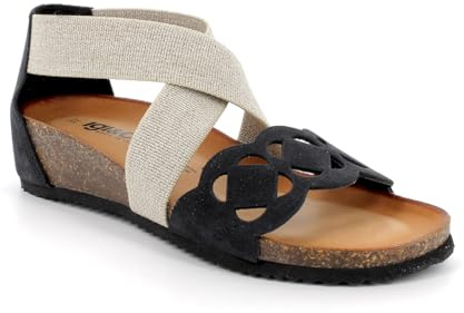 IGI&Co D.Antibes, Damen-Sandalen mit Keilabsatz, Schwarz, 41 EU