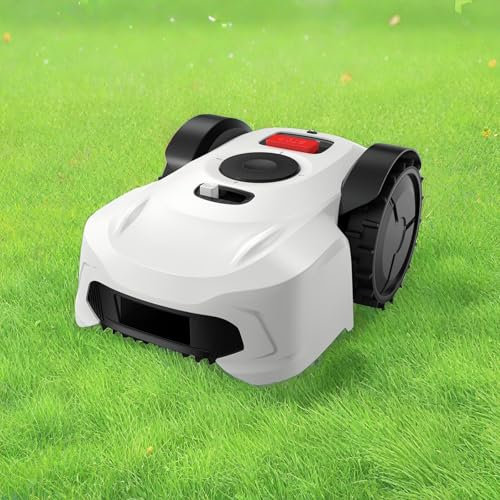 Robot Lawn Mower, 3D Vision Positioning & RTK Fusion Mapping System for 0.5 Acres Lawn 36% Slope, Cut Height 1.2-4.0, Rain Sensor & Boundary Wire, APP Control