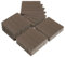 LEADZM WPC Fliesen, Balkon Bodenbelag - 29 x 29 cm 27 Stück / 2,27m² - Wetterfeste Terrassenfliesen mit Klicksystem, Geeignet für Balkon und Garten, Dunkelbraun