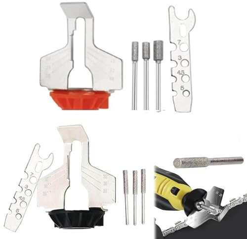 Affilatura Smerigliatrice Elettrica,Strumento Affilare La Motosega,Affilatrici Per Seghe A Catena,Affilacatene Elettrico Accessori Per Smerigliatrice,Trapano Per Utensili Affilacatene Kit,Kiuiom