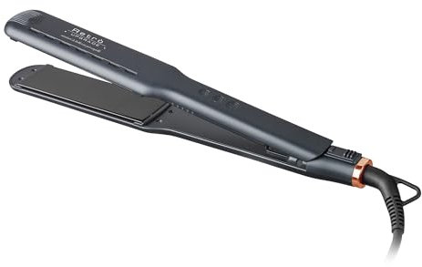 Retro Upgrade RUP-B81C/A Black | Plancha Profesional Apta para Cabello Húmedo | Color Negro - Plancha de Pelo Especial Tratamientos | Placas de Turmalina con Revestimiento de Aceite de Argán