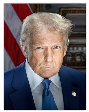 Artery8 United States 47th President Donald Trump Portrait Man Cave Large Wall Art Poster Print Thick Paper 18X24 Inch