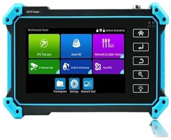 EDEDE CCTV-Tester, 5,4 Zoll IPS Touchscreen IPC Tester Tool CCTV Kamera Tester 8MP AHD CVI TVI CVBS IP Kamera HD Display Video Monitor Testwerkzeug(IPC5200)