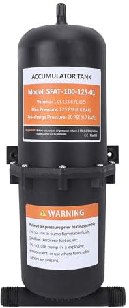 SEAFRONT Accumulatore di Pressione 1L Serbatoio Pre, Pompa dell'Acqua per Pressurizzata, Moto per Moto per per Regolatore Ad Impianto Idraulico per compatibilità Universale, Facile Installazione
