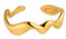 Purelei® Abstract Wave Ring - Fidget – Damenring aus langlebigem Edelstahl – Wasserfeste Ringe – in verstellbarer Größen erhältlich von 52-56 - Damenschmuck (Gold)