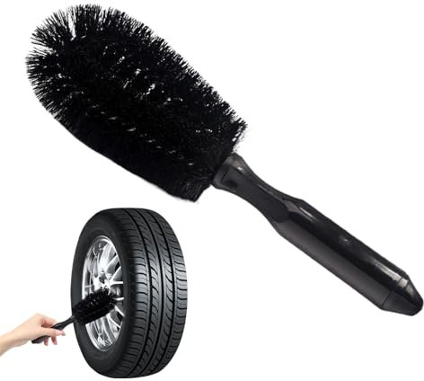 Brosse De Nettoyage Des Roues - Conception De Poignée Flexible, Poils En Nylon Durable, Lavage Haute Pression | Système D'élimination De La Crasse Multi Angles, Brosse De Soins De Soins Des Pneus Exté