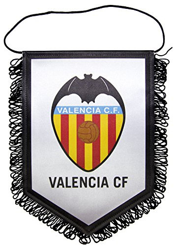 Valencia CF Banvcf Banderín, Blanco/Naranja, 28 x 19 cm