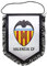 Valencia CF Banvcf Banderín, Blanco/Naranja, 28 x 19 cm