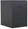 Office Hippo Heavy Duty Steel Filing Cabinet, 2 Drawer Filing Cabinet, Fully Welded Construction with 40kg Drawer Tolerance, Lockable Office Storage, 7 Year Guarantee, Black