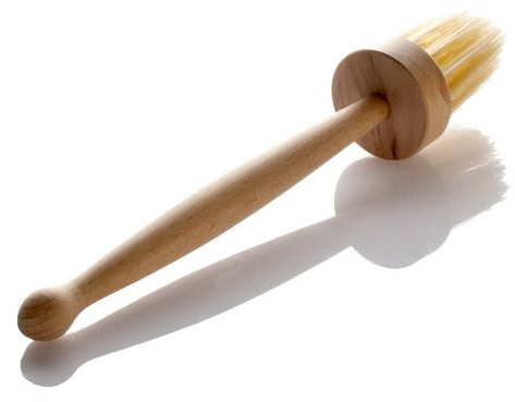 Lares - Pennello per burro/pennello da cucina – in legno di faggio – ideale per impregnare e smaltare – Lunghezza 22 cm – Made in Germany