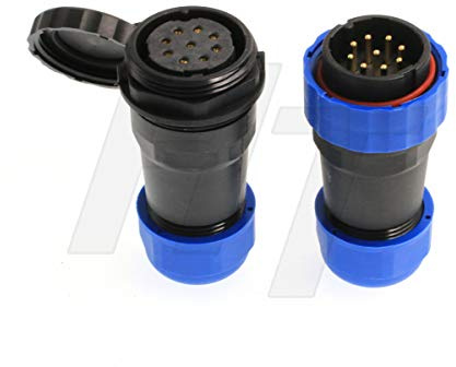 HangTon HE29 9-poliger Stromanschluss, wasserdicht, IP68, kreisförmig, männlich, weiblich, Kabelstecker für industriellen elektrischen Transformator