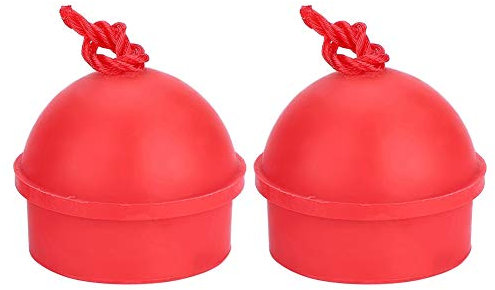 Tbest Billard Snooker Chalk Stand, 2 Stück Pool Queue Taco Chalk Holder Pool Pool Rutschfester Taco Tip Chalk Pool mit Snooker Billard Cord[rot]
