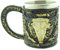 Tazza testa bisonte toro cranio boccale birra 3d acciaio inox resina vichinga bar birra idea regalo natale compleanno festa uomo