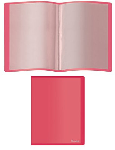 DOHE - Porte-vues PP de 40 pochettes PP (80 mic) Souple Rouge
