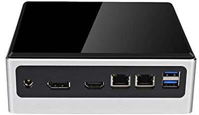 HSIPC 8th Intel Dual Core 4 Thread Kaby Lake R i3 8145U Mini PC, Nano PC, HTPC, Box PC, Mini PC with Rich IO: DP HDMI Dual-DDR4 Type C USB3.0 4K Display(8G 120G)
