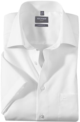 OLYMP Herren T-Shirt V-Ausschnitt Schlank 080412 | T-Shirt, Saum, Body Fit, 94% Baumwolle/6% Elasthan