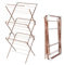 Beldray LA072498ROSEFEU7 3-Tier Clothes Airer – Large Foldable Clothes Maiden, Standing Laundry Dryer Rail Rack, Folding Indoor Clothes Horse, 15M Drying Space, Fold-Out Hooks, 7kg Capacity, Rose Gold