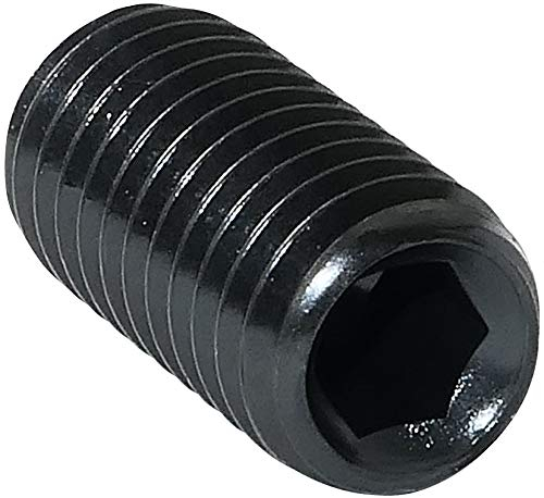 AERZETIX- C45363 - Lot de 10 - Vis de Blocage/Serrage Creux à Bout Plat - Embout sans Tête - Hexagonal/ 6 Pans M10x20 - Corps Cylindrique - Bricolage - en Acier - DIN 913 BI - Couleur Noir