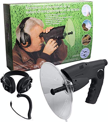 SLWXZXD Microphone parabolique monoculaire X8 Bionic Oreille longue distance Oiseaux Télescope auditif 200 m