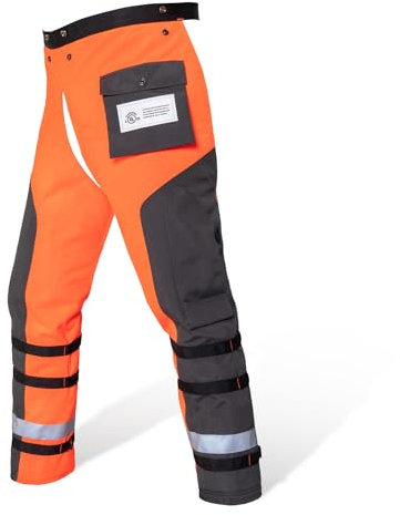 YARDMARIS Technical Wrap Chainsaw Chaps by UL Class A 8 Layers Chainsaw Pants Apron Style - - Large