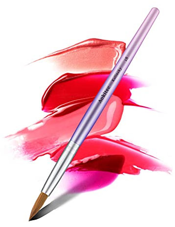 Aokitec Oval Sable Nail Brush for Acrylic Application, Powder Painting Tool