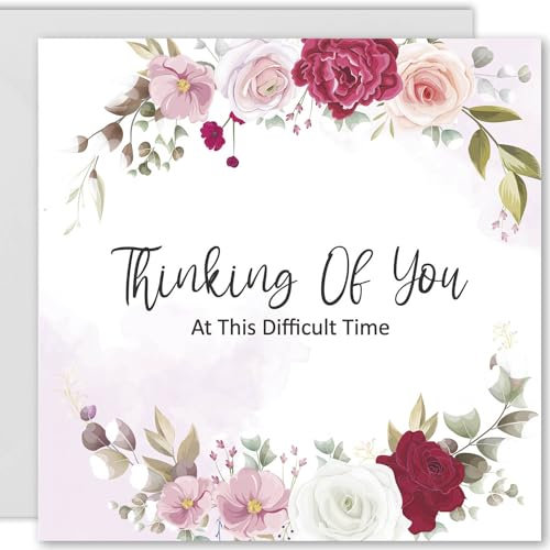 Cult Kitty - Thinking Of You - Trauerkarte - Genesungskarte - Beileidskarten