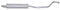HELLA 8LC 366 024-741 Mittelschalldämpfer - Easy2Fit® Kit - mitte - zweiteilig - Set mit Anbauteilen - für u.a. VAUXHALL CORSA II (C)