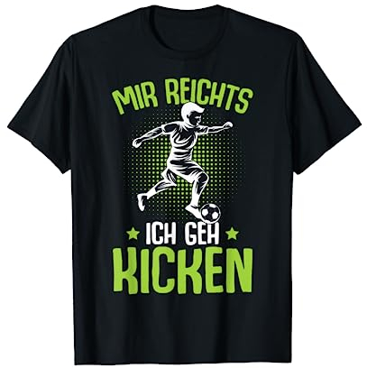 Mir reichts ich geh kicken Fußball Fußballer Kinder Jungen T-Shirt
