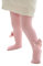 Dazzerake Bébé Fille Collants de Danse Couleurs Solide Chaussettes Coton Décoration Nœud Papillon Doux Large Elastique Automne Hiver (Rose, 0-12 Mois)