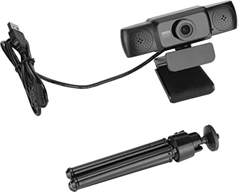 Caméra d'ordinateur USB, Webcam trépied 1080P avec réduction du Bruit de conférence