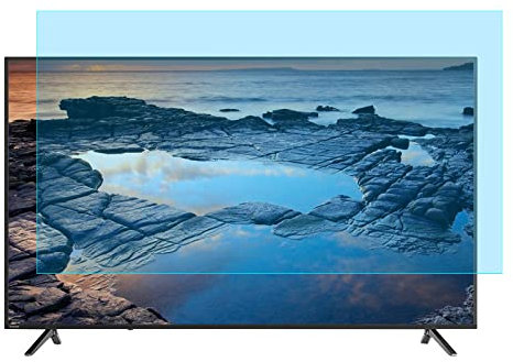 Anti Blue Light TV Screen Protector for 32-75 inch Standard or Curved Monitor - Frosted Anti Glare/Anti UV/Eye Protection/Dustproof Filter Film for Sharp, Sony, Samsung, Hisense, LG Etc/A / 65 Inch