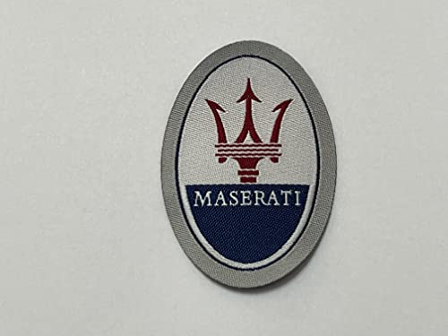 Patch-Aufnäher in HD/Jacquard (hohe Auflösung), zum Aufbügeln, Mikrofaden, Maße: H.5,5 x B. 4 cm, hergestellt in Italien