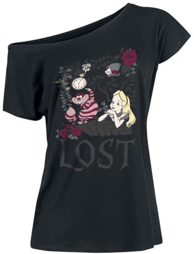 Alice im Wunderland Lost in Wonderland Frauen T-Shirt schwarz
