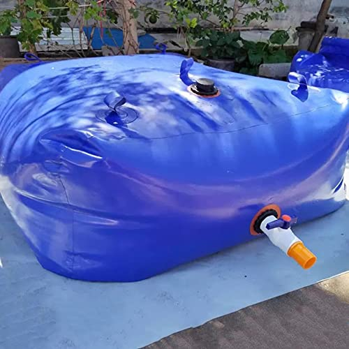 Wasserspeicherblase Wassertank faltbar, extra große Wasserspeicherblase 100 500 Gallonen 1000 1500 Gallonen Regenwasserbehälter Sammelbeutel für Wohnmobil/LKW/Schubkarre Kofferraum Gartenbewässerung,