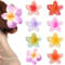 Blumen Haarklammer, 8 Stück Flower Hair Clips, Plumeria Flower Hair Claw Clips, Niedliche Blumen-Klauenklammern, Blumenhaarnadel Trendige für Frauen und Mädchen