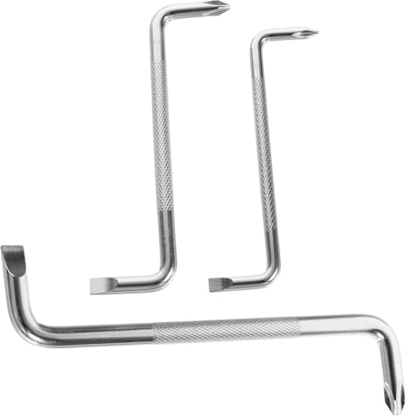 BESTonZON 3st Abgewinkelter Schraubendreher Für Enge Räume Schlitzschraubendreher Mit Gebogenem Kopf Doppelkopf-schraubendreher Winkelschraubendreher Kohlenstoffstahl Das Kreuz Ellbogen