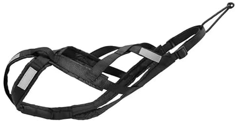 Harnais Total Anti Traction Sport Chien Course Canicross Traîneau Mushing Vélo Scooter L Noir
