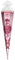 ROTH Schultüte groß Ballerina 85 cm - Glitter und Glitzer-Borte - 6-eckig Rot(h)-Spitze Tüllverschluss - Zuckertüte, Ballerina, Tänzerin, Schulanfang