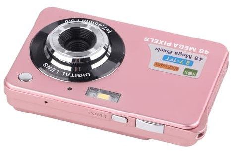 4K Camera 48MP Digital Camera with 8x Zoom and 2.7in LCD for Photography, Anti Shake, Ideal for Beginners and Content Creators