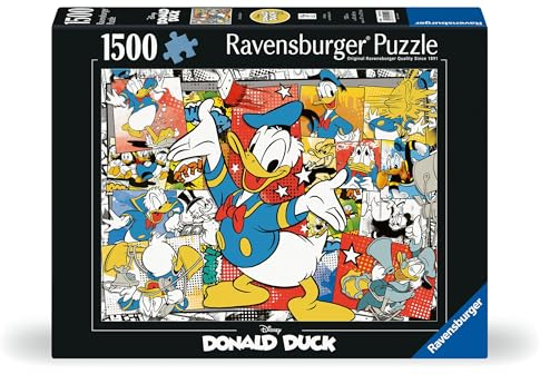 Ravensburger Puzzle 12001220 - Donald Duck - 1500 Teile Disney Puzzle für Erwachsene und Kinder ab 14 Jahren